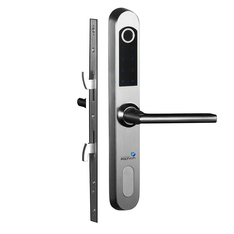 Fermeture de porte en verre à empreinte digitale biométrique en acier inoxydable étanche pour portes coulissantes